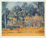Cezanne, Paul , Paese visto attraverso gli alberi