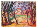 Cezanne, Paul , Maison et arbres