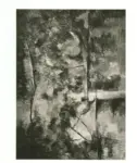Cezanne, Paul , Alberi e case in riva al fiume