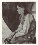 Cezanne, Paul , Ragazzo dal panciotto rosso di profilo