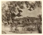 Anonimo , C&eacute;zanne, Paul - sec. XIX - Paysage proven&ccedil;al (il pilon du roi)