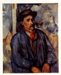 Cezanne, Paul , Paysan en blouse bleue