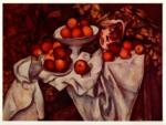 Cezanne, Paul , Tenda, fruttiera, caraffa e piatto con frutta