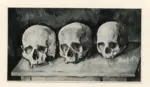 Cezanne, Paul , Tre teschi