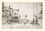 Anonimo , Corot, Jean-Baptiste-Camille - sec. XIX - Piazza S. Marco a Venezia