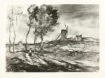 Corot, Jean Baptiste Camille , Le moulin dans les dunes