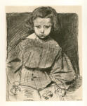 Corot, Jean Baptiste Camille , Bambina con libro