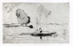Corot, Jean Baptiste Camille , Pecheur près Neufchatel