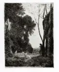 Corot, Jean Baptiste Camille , Le petit berger
