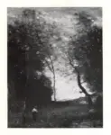 Corot, Jean Baptiste Camille , Trouée lumineuse entre les arbres