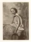 Corot, Jean Baptiste Camille , Madchen mit tamburin