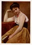 Corot, Jean Baptiste Camille , Interrupted reading