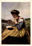 Corot, Jean Baptiste Camille , La liseuse dans la campagne