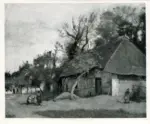 Corot, Jean Baptiste Camille , La Ferme au Grand Chaume, Etretat