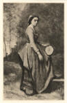 Corot, Jean Baptiste Camille , Bohémienne au tambourin