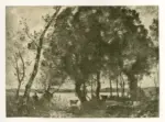 Anonimo , Corot, Jean Baptiste Camille - sec. XIX - Landscape
