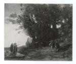 Corot, Jean Baptiste Camille , Incontro al limite del bosco