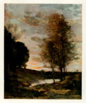 Corot, Jean Baptiste Camille , Soleil Couchant
