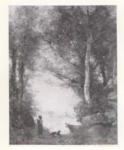 Corot, Jean Baptiste Camille , Le jouer de flaute du lac d'Albano