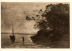 Corot, Jean Baptiste Camille , Soir sur le lac