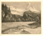 Courbet, Gustave , Alpenlandscaft