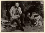 Courbet, Gustave , Pierre Joseph Proudhon e i figli