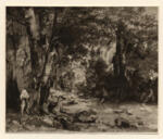 Courbet, Gustave , Cerfs dans la forêt -