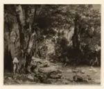 Courbet, Gustave , Cerfs dans la for&ecirc;t