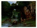 Courbet, Gustave , Chevreuils à la Rivière