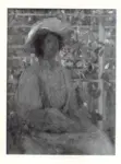 Cross, Henri Edmond , Portrait de Femme sur un fond de fleurs automnales -
