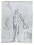 Daumier, Honoré , Don Quixote au debout - Studio
