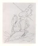 Daumier, Honoré , Don Quixote descende une pente