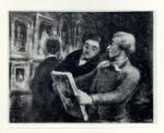 Daumier, Honoré , Les amateurs de peinture