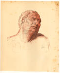 Daumier, Honoré , Tête d'homme