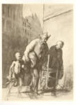 Daumier, Honoré , Tre saltinbanchi