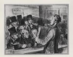 Daumier, Honoré , A la salle de vente