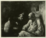 Daumier, Honoré , il riposo dei saltimbanchi -