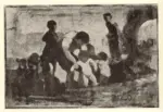Daumier, Honoré , Le bain des enfants