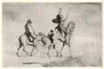 Anonimo , Daumier, Honor&eacute; - sec. XIX - Uomini a cavallo
