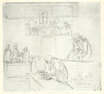 Anonimo , Daumier, Honoré - sec. XIX - Court Room scene