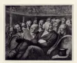 Anonimo , Daumier, Honor&eacute; - sec. XIX - Pendant l'entr'acte &agrave; la Comedi&eacute; Francaise