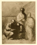 Anonimo , Daumier, Honoré - sec. XIX - Enfant lisant