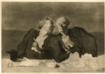 Daumier, Honoré , Ritratto di coniugi