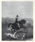 De Breux, Alfred , Georges Sand on a Black Horse