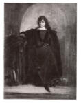 Anonimo , Delacroix, Eugène - sec. XIX - Autoritratto in costume di Amleto