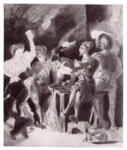 Anonimo , Delacroix, Eugène - sec. XIX - Faust e Mefistofele nella taverna