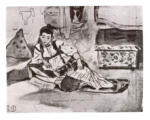 Anonimo , Delacroix, Eugène - sec. XIX - Donna di Algeri