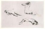 Delacroix, Eugène , Studio di nudi femminili
