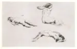 Delacroix, Eug&egrave;ne , Studio di nudi femminili