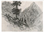 Anonimo , Delacroix, Eugène - sec. XIX - Paesaggio dei Pirenei